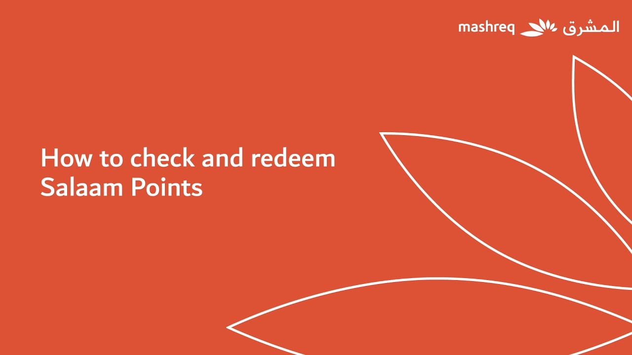 How to Use Mashreq Neo Salaam Points