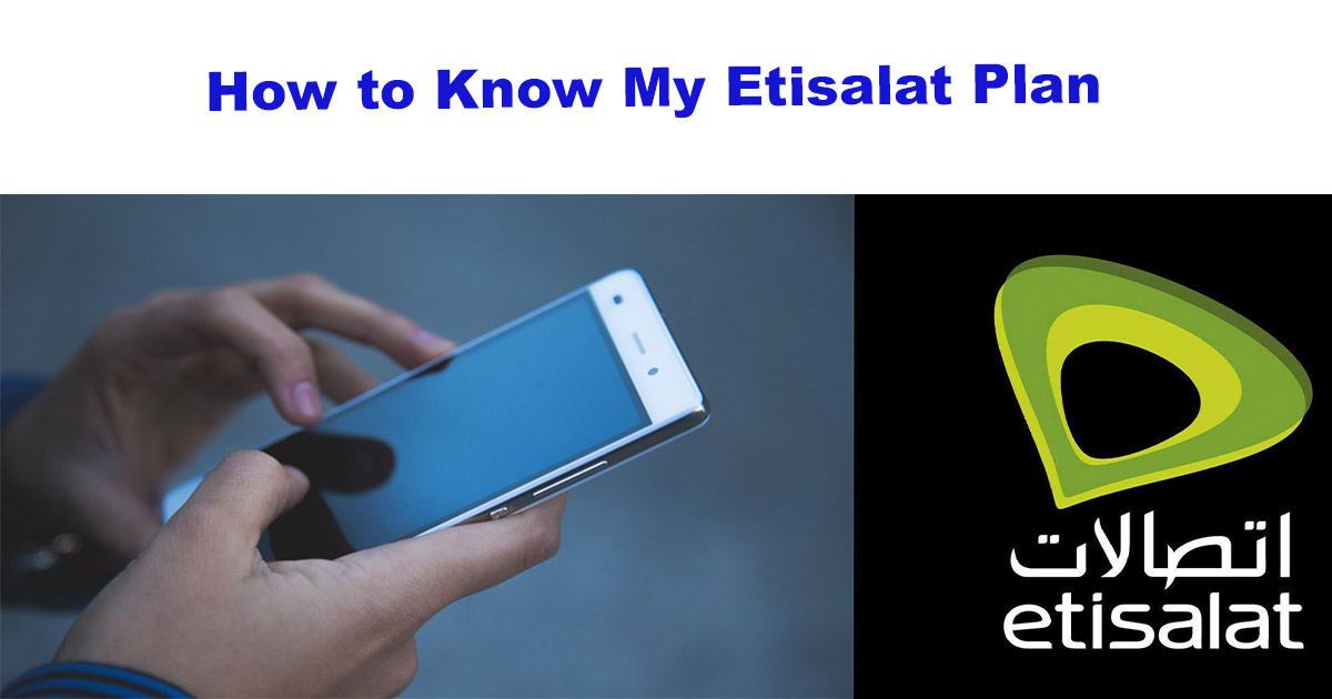 One man trying to know his etisalat plan by his phone