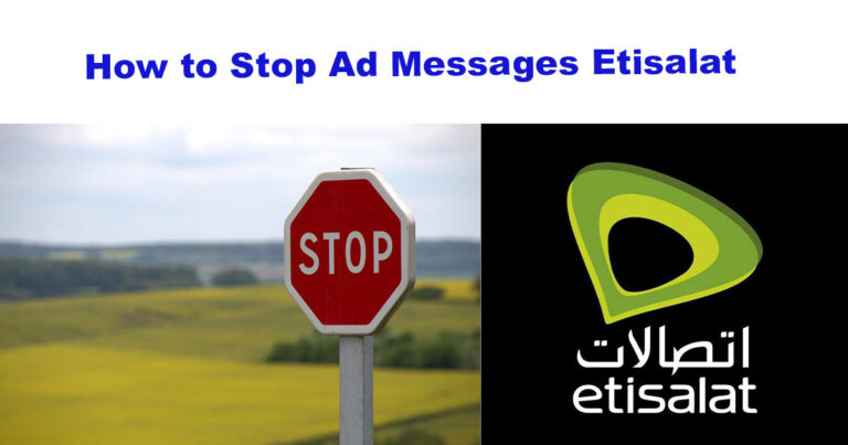 How to Stop Ad Messages Etisalat