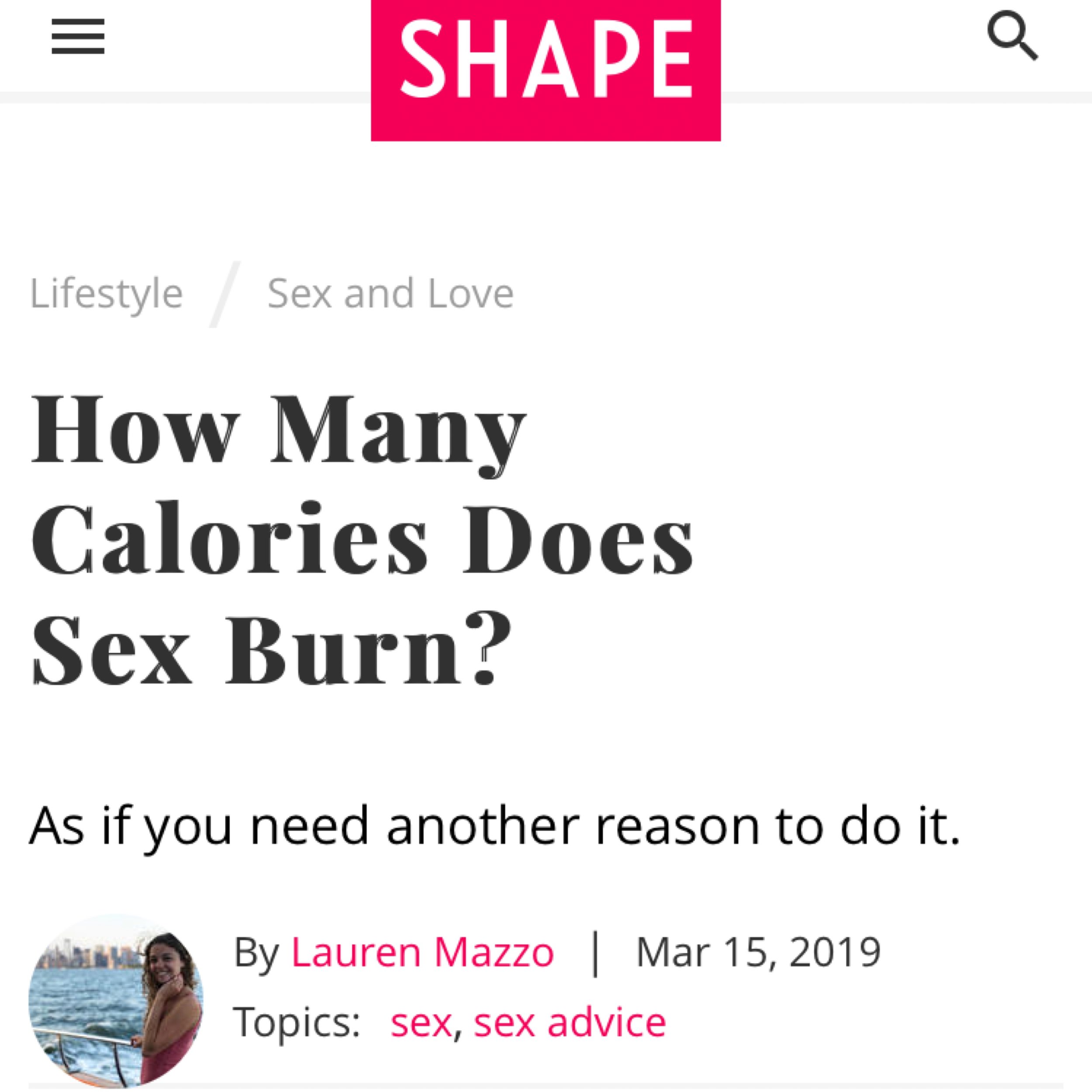 Does Sex Burn Calories