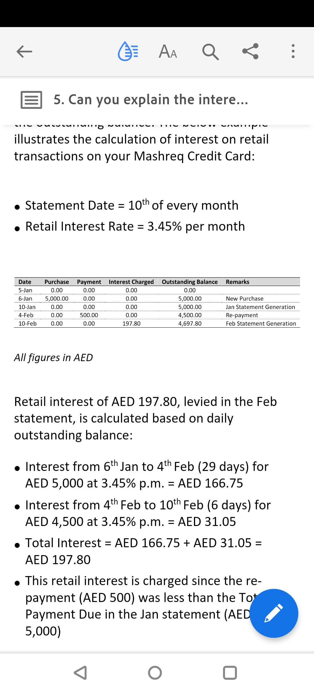 How Credit Card Interest is Calculated in Uae