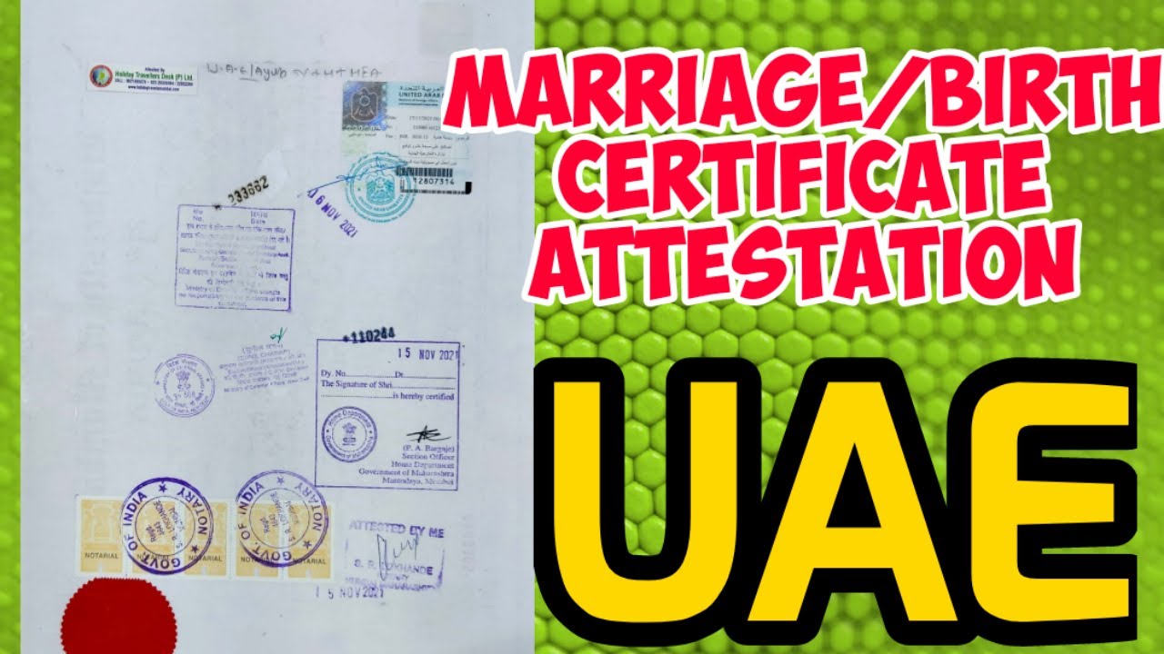 How to Attest Marriage Certificate in Uae