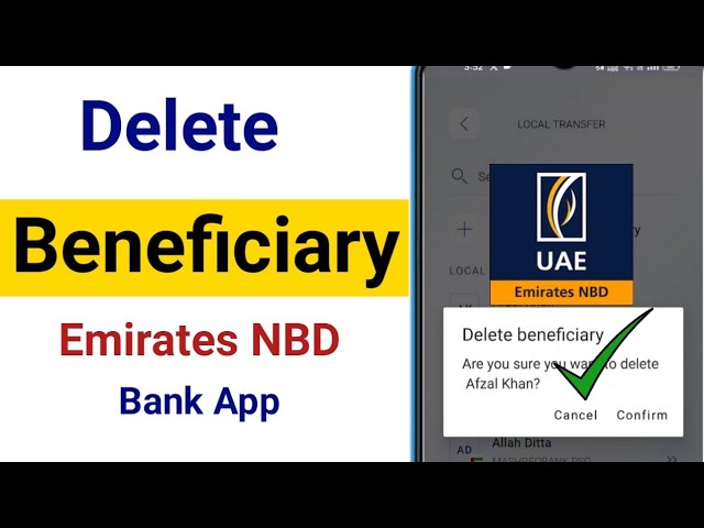 How to Delete Beneficiary in Emirates Nbd