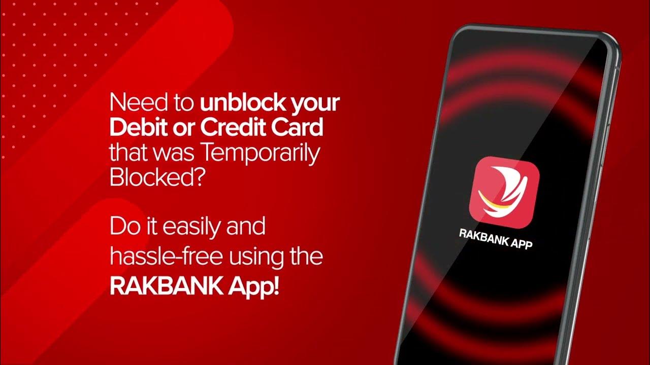 How to Unblock Rak Bank Credit Card