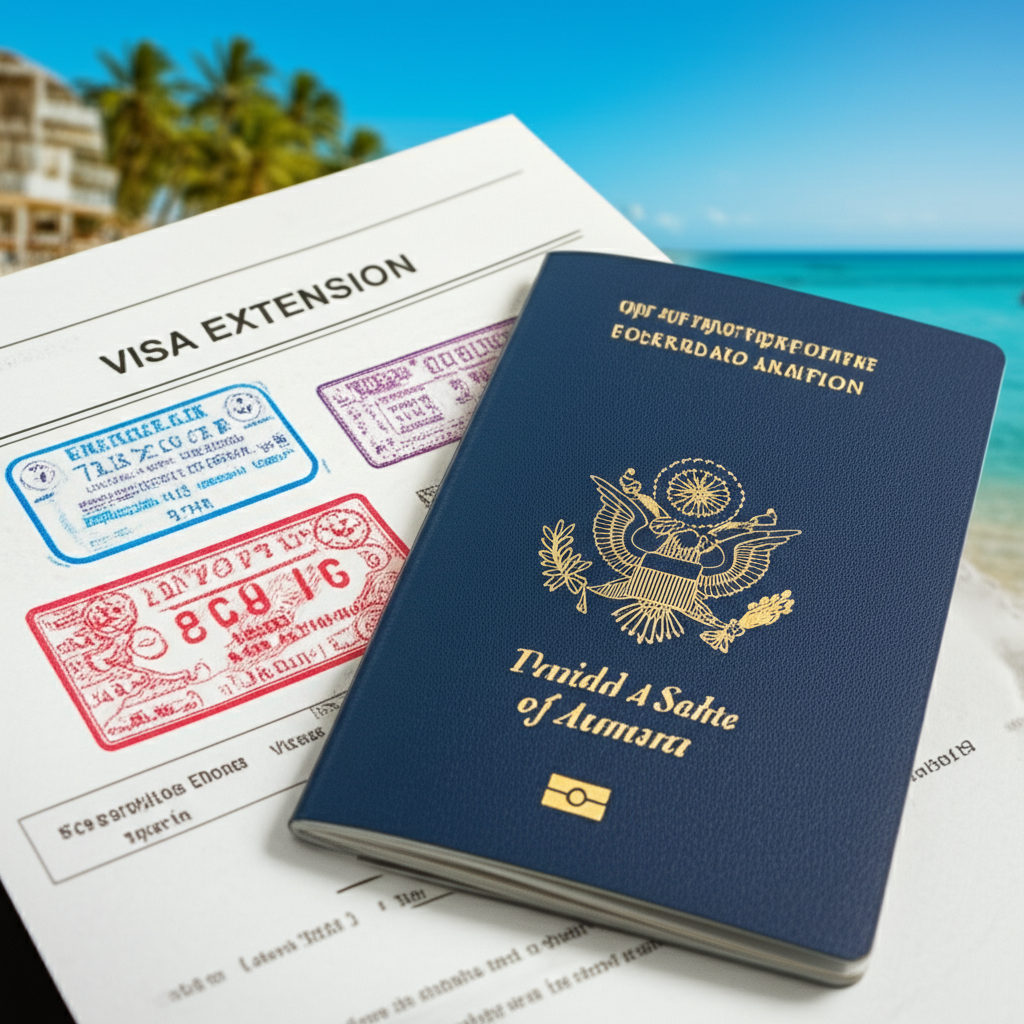 Generate a high-quality, relevant image prompt for an article about: Tourist Visa Extension: Effortl