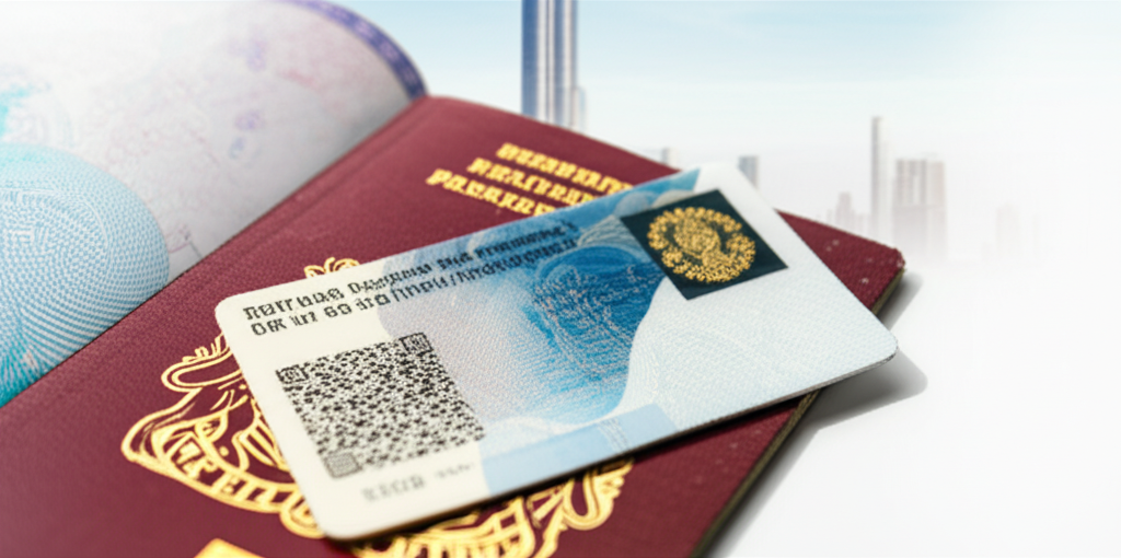 Generate a high-quality, relevant image prompt for an article about: Dubai Visa: Quick & Easy for UK