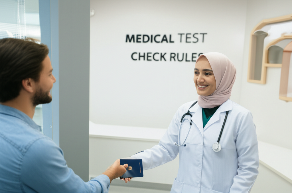 Generate a high-quality, relevant image prompt for an article about: Medical Test Rules: Simple Duba