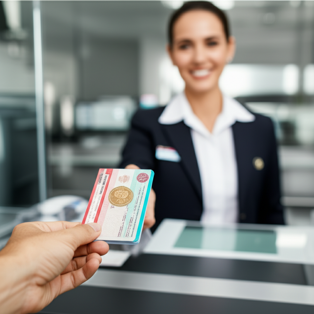 Generate a high-quality, relevant image prompt for an article about: 1-Month Visit Visa Fees: Essent
